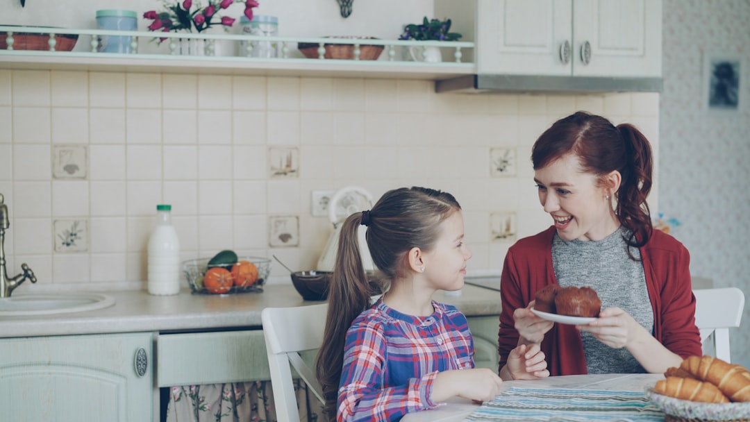 woman eating home